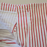 Glassons Classic White and Red Striped Bermuda Shorts - Size: AU 12